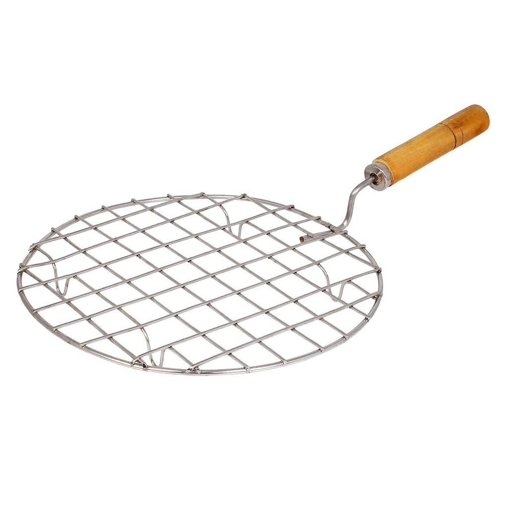 Barbeque Grill with Wooden handle(Round)